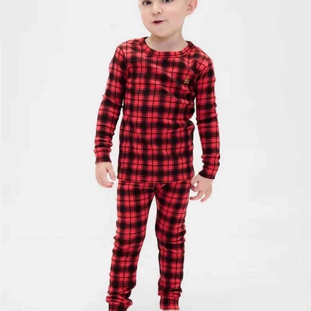 Red Plaid Kids Pajama Set - By Gap. Holiday. Winter. Unisex